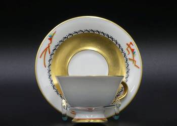 Komplet do mokki espresso Edelstein, ręcznie malowany, lata 20 XX wieku