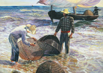 Obraz olejny Walencyjscy rybacy - Joaquin Sorolla