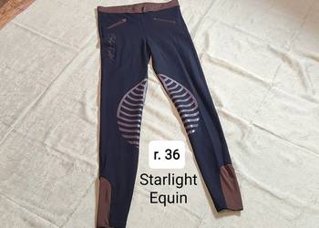 Legginsy / bryczesy jeździeckie z silikonowym lejem Starlight - r. 36
