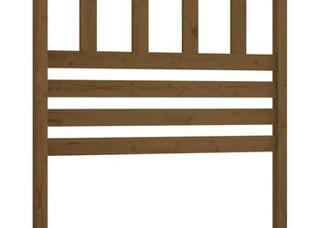 Wezgłowie łóżka brązowe 96x4x100 cm lite drewno sosnowe WM-814127
