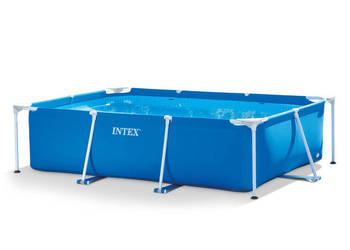 Basen stelażowy ogrodowy prostokątny 220x150x60 cm 28270 INTEX