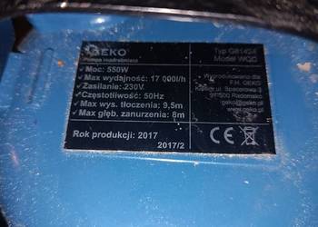 geko pompa rozdrabniacz typ g8124 model wqd