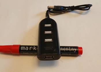 Koncentrator, splitter 4 portowy, USB 2.0, nowy