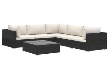 vidaXL 6-cz. zestaw wypoczynkowy do ogrodu, poduszki(SKU:46770)