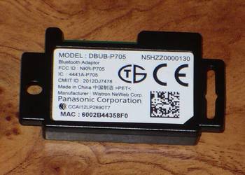 Moduł Bluetooth DBUB-P705 - TV Panasonic TX-L47WT60E