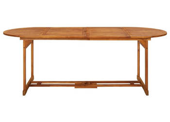 Ogrodowy stół jadalniany 220x90x75 cm lite drewno akacjowe WM-315949