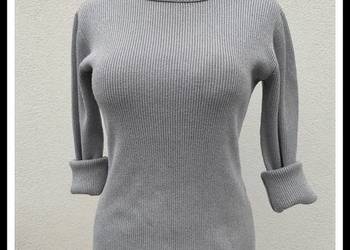 sweter golf srebrny kolor APART rozmiar 40 L wiskoza