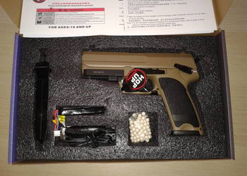 pistolet elektryczny -replika- kulki 6 mm NOWY+gwarancja