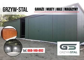 Garaż Blaszany, Lekka Hala Stalowa - konstrukcja Profil - GRZYWSTAL