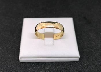 Złota obrączka próby 585 - 3,48g (Rozmiar 26)