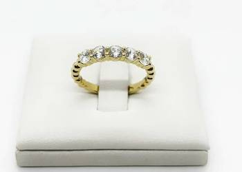 Nowy złoty pierścionek pr 585 2,72g (Rozmiar 12) Ocechowany, Cyrkonia