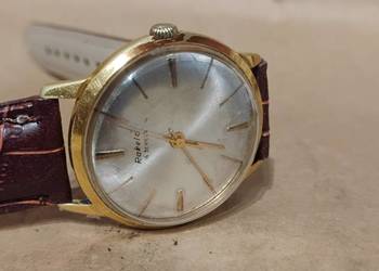 Zegarek Męski Raketa 16 JEWELS pozłacana AU20 lata 60