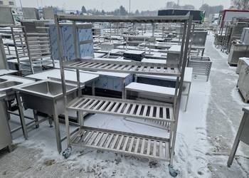 Solidny Regał Magazynowy Na Kołach 4 Półki Gretingowe 140/40/180