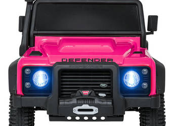Land Rover Defender 110 SVX 24V • 2x100W • Różowy • EVA • Ekoskóra • LED •