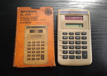 Stary Kalkulator SHARP Solarny Elsi Mate Retro