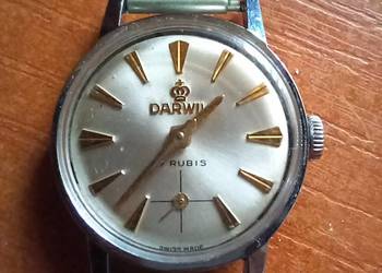 Zegarek żeński darwil 17 rubis 7012 Swiss lata 60 początek 70