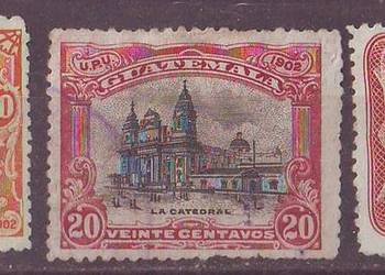 Zn. Gwatemala Mi 115, 7, 8 kas 1902