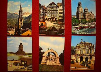 Pocztówki ,widokówki - Europa z lat 60 - 80 tych - 66 sztuk