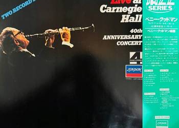 Benny Goodman Live At Carnegie Hall EX+/EX+ Japan Obi 2 LP 1983 London