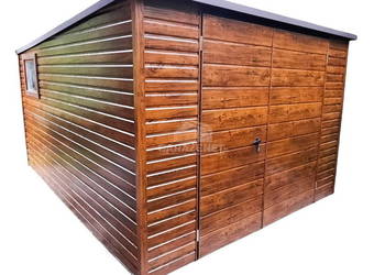 SCHOWEK DOMEK OGRODOWY 3m x 4m SPAD TYŁ BRAMA OKNO DREWNOPODOBNY 3X4 GB241
