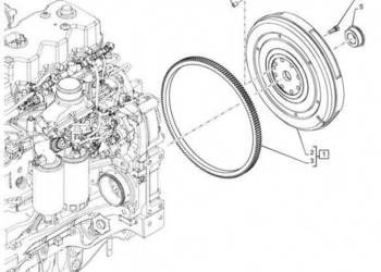 New Holland T6070 Kolo zamach, silnik 84156489