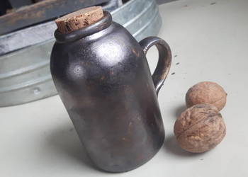 Butelka ceramiczna ręcznie wykonana.