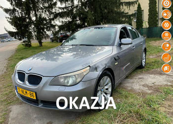 BMW 520 2.0 Benzyna 170KM 2005r. Sedan XENON Skóry Automat Do poprawek Koz…