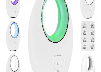 Nowoczesny wentylator stojący bezłopatkowy podłogowy 60W 3 tryby pracy pil…