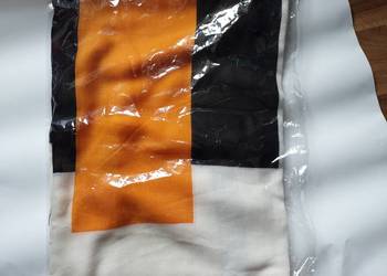 Nowy  szal  żółto-czarny- kremowy  80 x 180 cm