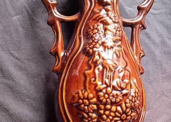 Ceramiczny szkliwiony wazon - amfora, pracownia artystyczna Nowy Wiśnicz.