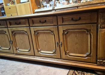 Duża komoda dębowa rzeźbiona dąb rustykalny meble używane z Niemiec !