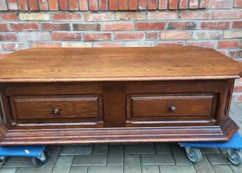 Stolik kawowy dębowy z szufladami holenderski Ława (663)