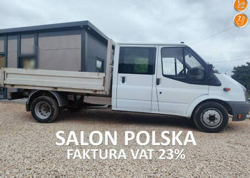 Ford Transit doka 7 osób, na bliźniaku, skrzynia, krajowy