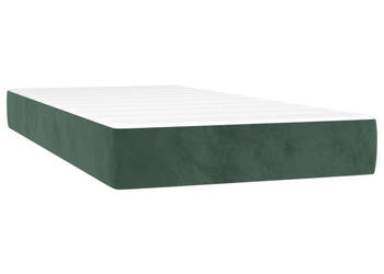 Materac kieszeniowy ciemnozielony 80x220x20 cm aksamit WM-4016597