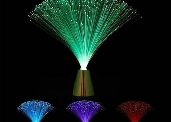 Lampka z włókna szklanego ze zmianą kolorów, lampa LED w stylu retro