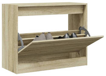 Szafka na buty dąb sonoma 80x34x63 cm materiał drewnopochodny WM-839961