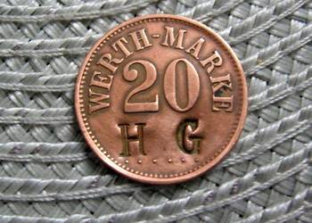 Żeton - Bilon zastępczy o wartości 20 Marek