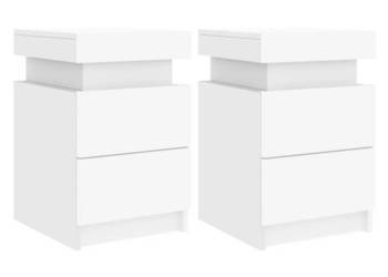 vidaXL Szafki nocne z oświetleniem LED, 2 szt(SKU:836750)
