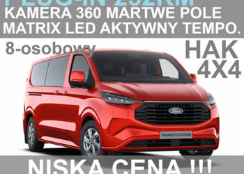 Ford Transit Custom Plug-in Limited 232KM L2 8-osob. Kamera 360 AGR Matrix…