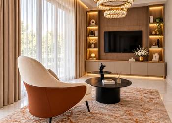 Designerski Fotel Tapicerowany LINEA z Podnóżkiem Czarne Nogi Nowoczesny