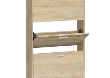 vidaXL Szafka na buty, dąb, 59x17x108 cm(SKU:342527)