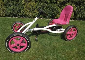 BERG Gokart na pedały Buddy biało - różowy 3-8 lat do 50 kg jak nowy