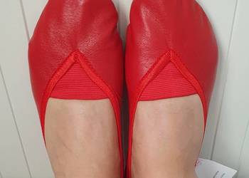 Baletki kapcie skórzane