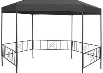 vidaXL Altanka ogrodowa, 323x275x265 cm, antracytowa (SKU:47961)