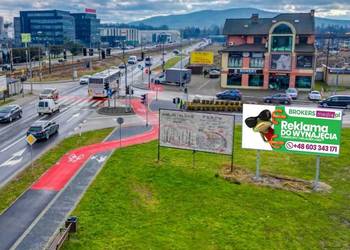 Reklama Billboard Wadowice centrum miasta - Wydruk montaż oświetlenie
