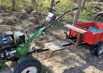 traktorek glebogryzarka spalinowa AGROMA 14KM z przyczepką wywrotką