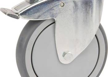 Ocynkowane koła skrętne z otworem na śrubę do mocowania 2477PJP150P3011