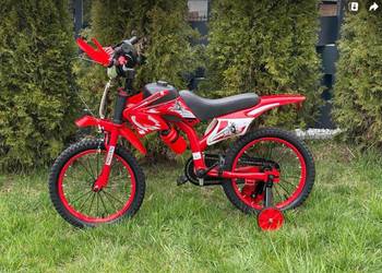 rower CROSS 16 cali zielony/czerwony dla dziecka