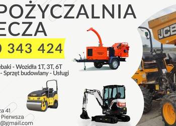 KONIN WYNAJEM MINIKOPARKA RĘBAK WOZIDŁO WALEC NA DOBY