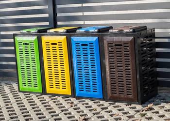 Organizer do segregowania odpadów / Kontener kompostownik stojak na śmieci